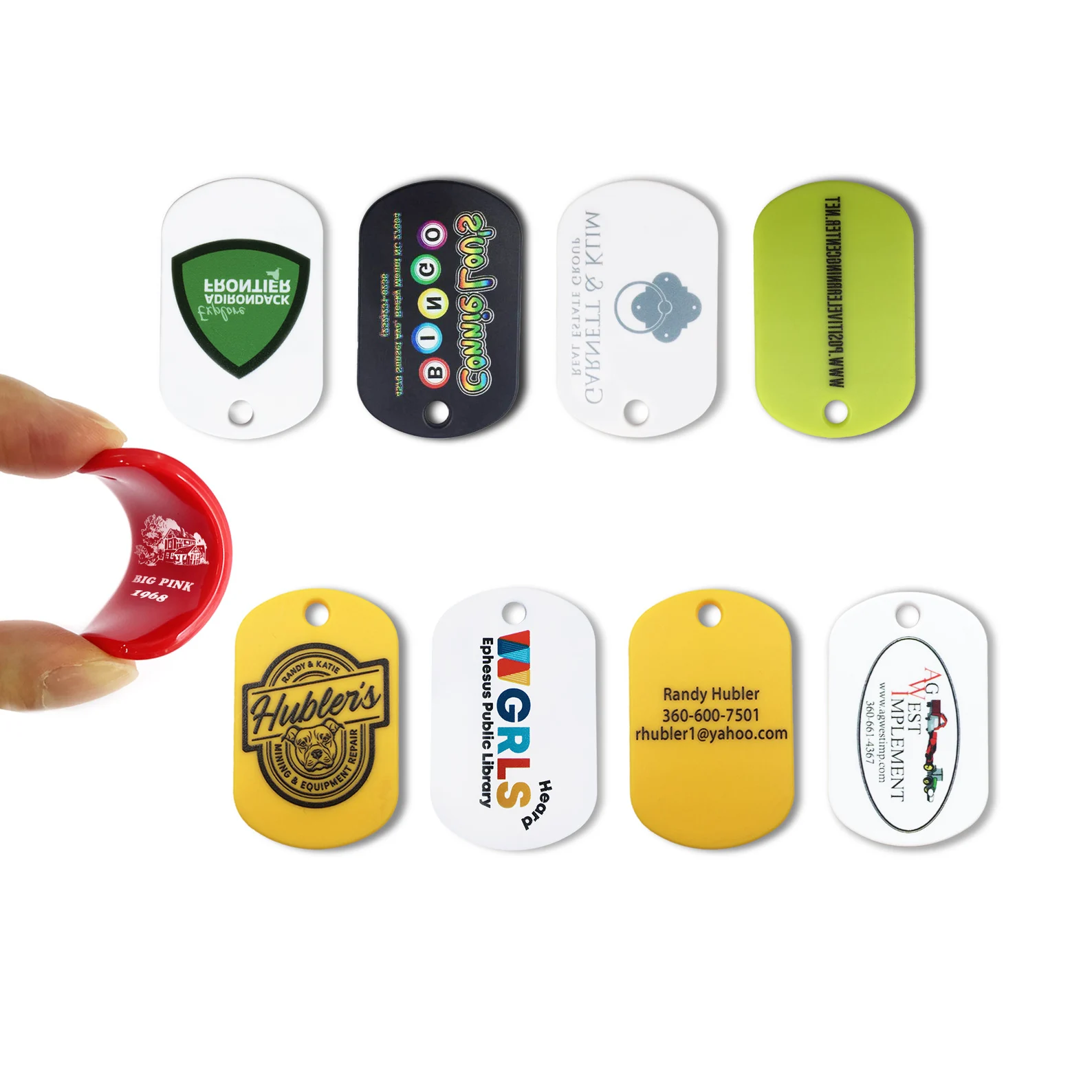 Custom Rubber Key Tags, Personalised Silicone Key Tag